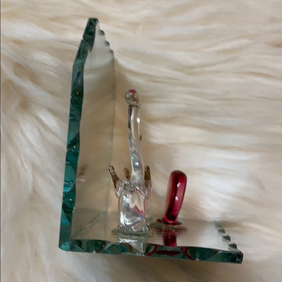 Vintage Glass swans on mirror. Valentine - Picture 7 of 10